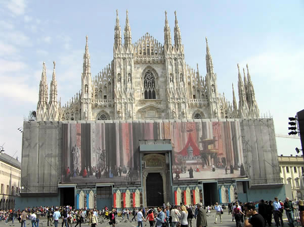 Duomo, Milan, Lombardy, Italy. Author and Copyright Marco Ramerini