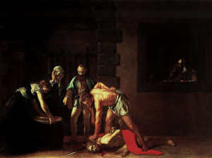 Ścięcie Jana Chrzciciela przez Caravaggio, św Jana, Co-Cathedral, Valletta, Malta