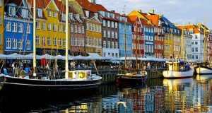 Nyhavn, Kodaň, Dánsko. Author GuoJunjun