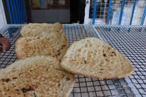 Iranian bread. Author and Copyright Marco Ramerini