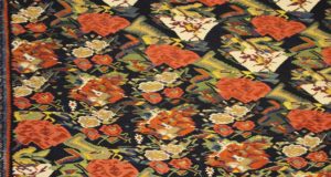 Detail of a carpet, Carpet Museum of Iran, Tehran, Iran. Author and Copyright Marco Ramerini