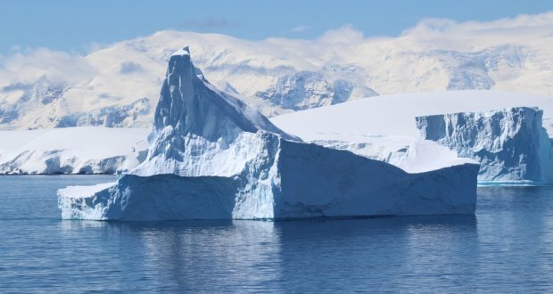 Icebergs, Antarctica. Author and Copyright Marco Ramerini.