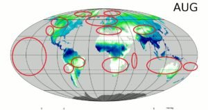 Where to go in August. Author MeanMonthlyP.