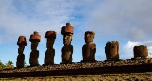 Ahu Nau Nau, Anakena, Easter Island, Chile. Author and Copyright Marco Ramerini