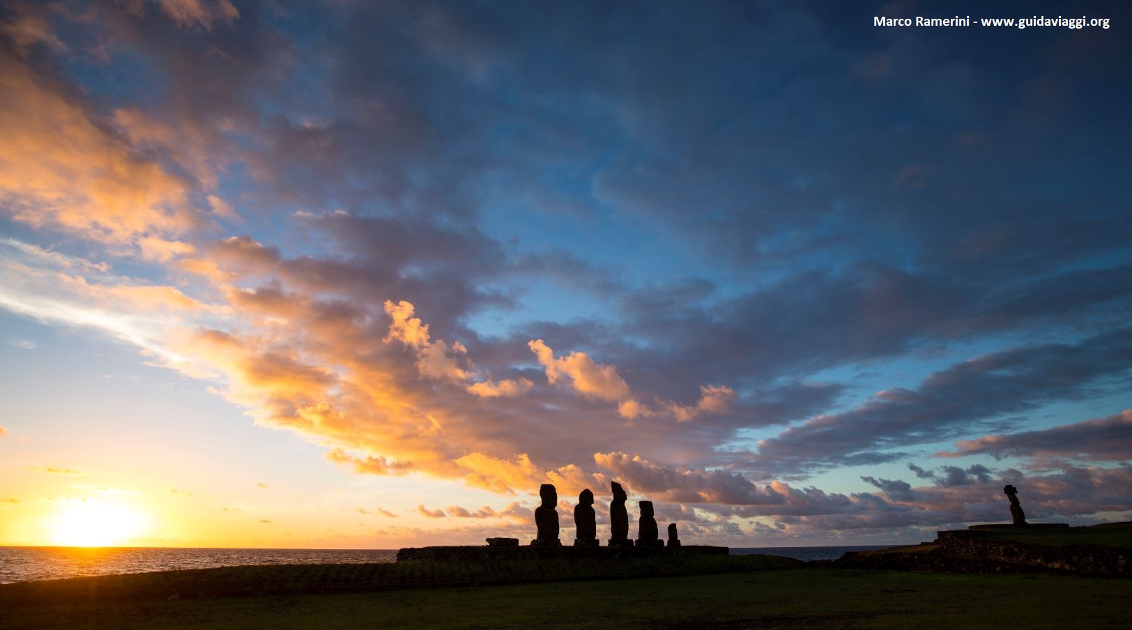 Ahu Tahai, Easter Island, Chile. Author and Copyright Marco Ramerini