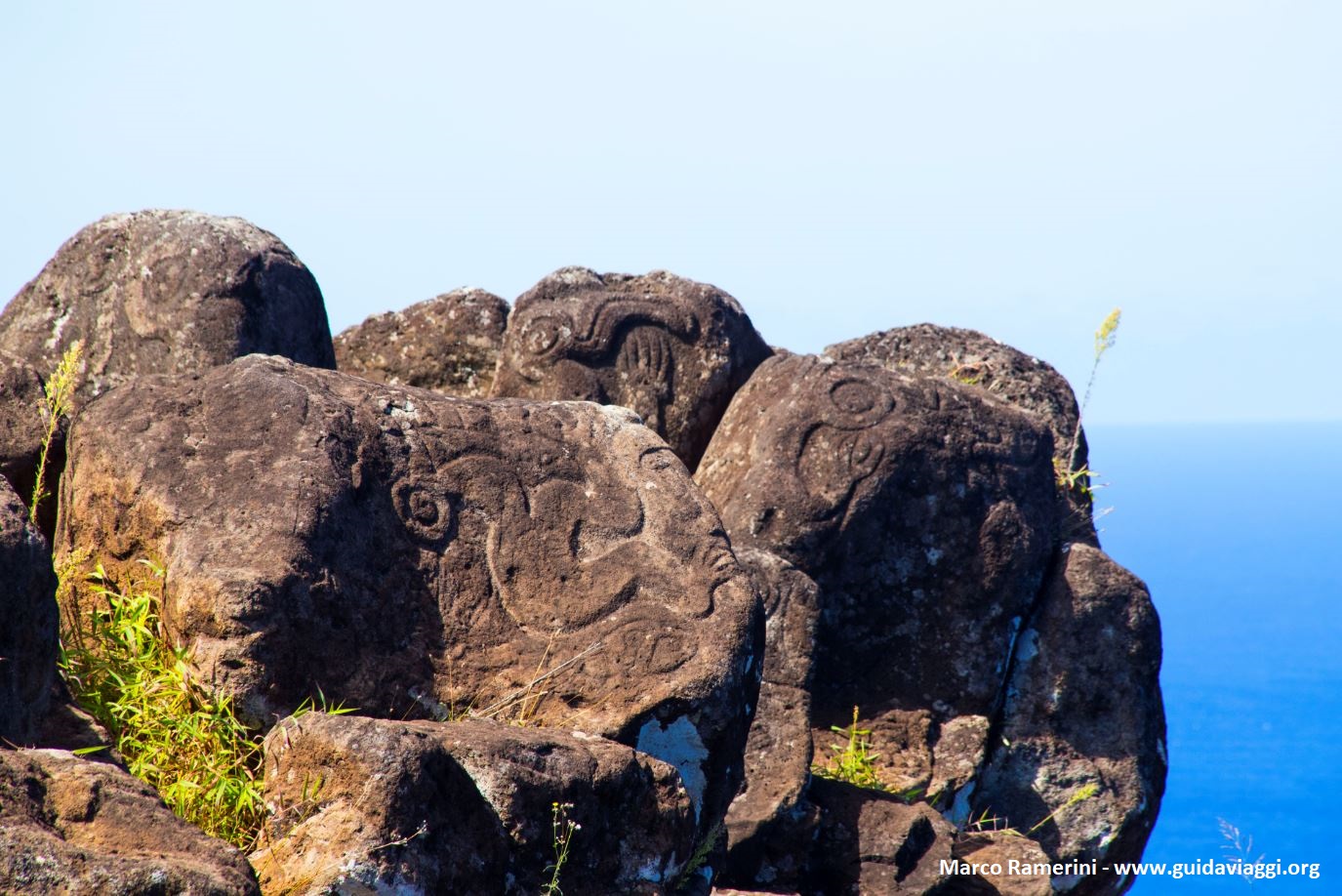 Orongo, Easter Island, Chile. Author and Copyright Marco Ramerini