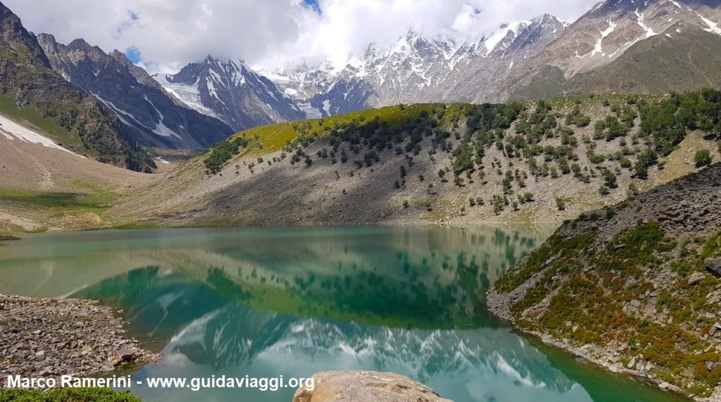 Lake Rama and Nanga Parbat, Pakistan. Author and Copyright Marco Ramerini