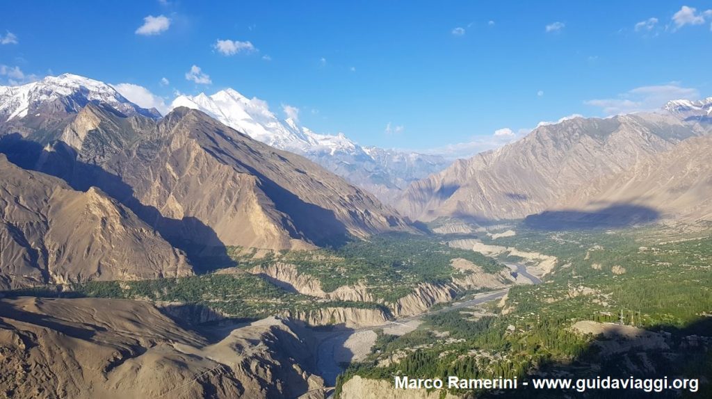 Blick auf das Hunza-Tal vom Eagle's Nest, Pakistan. Autor und Copyright Marco Ramerini