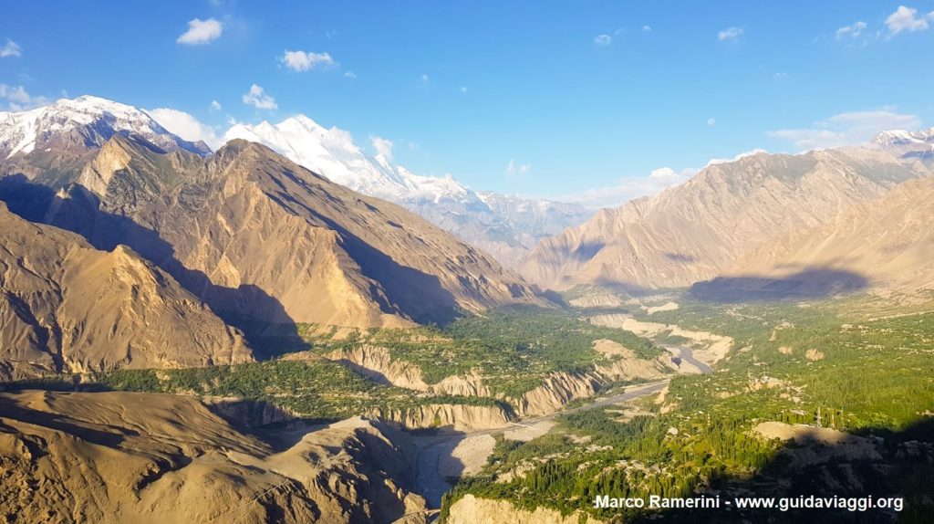 The Hunza valley with the Rakaposhi. Pakistan. Author and Copyright Marco Ramerini