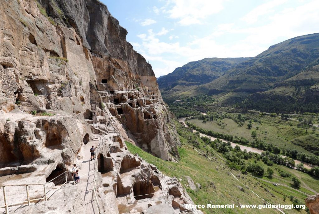 Vardzia, Georgia. Author and Copyright Marco Ramerini