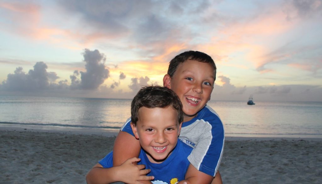 In the Caribbean with children. The Bahamas islands. Author and Copyright Marco Ramerini