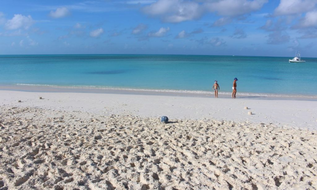 The sea, Cape Santa Maria Beach Resort, Long Island, Bahamas. Author and Copyright Marco Ramerini