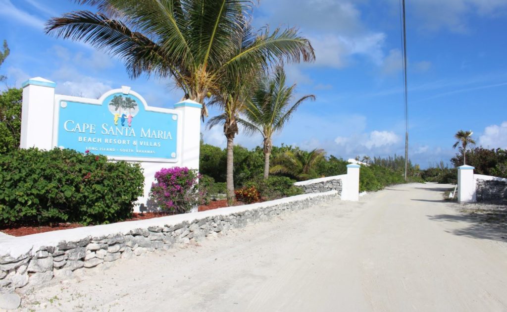 The entrance to the Cape Santa Maria Beach Resort, Long Island, Bahamas. Author and Copyright Marco Ramerini