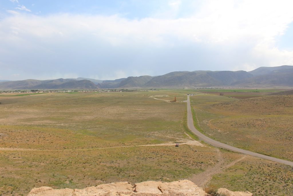 Pasargadae seen from the fortress of Tall-e Takht, Iran. Author and Copyright Marco Ramerini