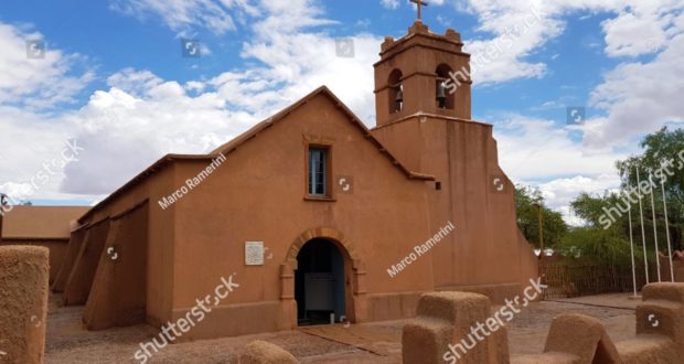 The church of San Pedro de Atacama, Chile. Author and Copyrigth Marco Ramerini
