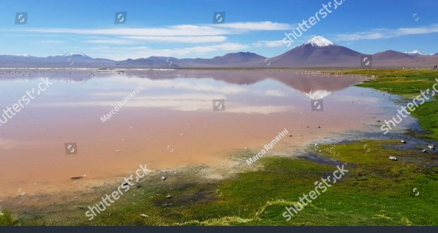 Laguna Colorada, Bolivia. Author and Copyright Marco Ramerini