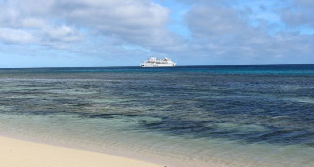 Reef Endevour, Captain Cook Cruises, Fiji. Author and Copyright Marco Ramerini