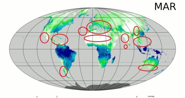 Wohin im März? Welches sind die Länder mit dem besten Klima im März? Autor MeanMonthlyP.