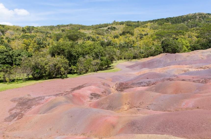 The colored earths of Chamarel. 