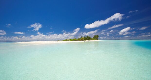 An island in the Maldives. Credit Maldives Tourism