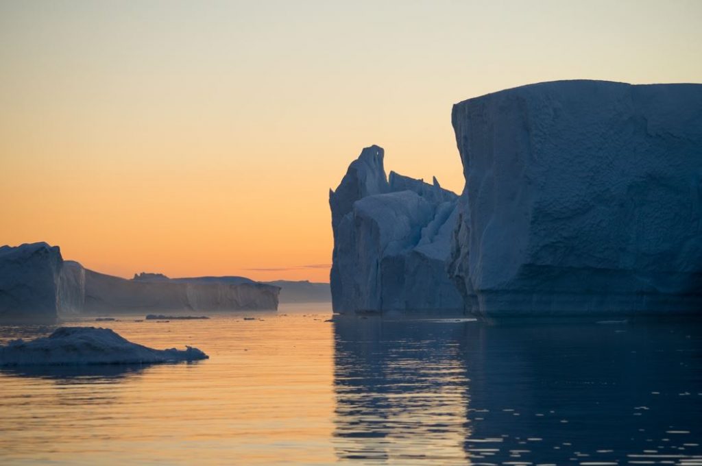 Icebergs in the Icefjord, Ilulissat, Greenland. Author and Copyright Marco Ramerini