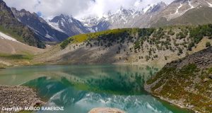 Lake Rama and the slopes of Nanga Parbat, Pakistan. Author and Copyright Marco Ramerini