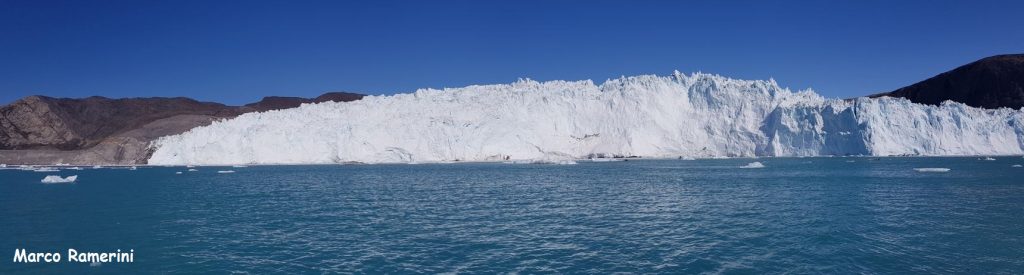 The front of the Eqi Glacier, Greenland. Author and Copyright Marco Ramerini