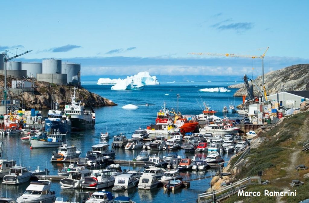 The port of Ilulissat, Greenland. Author and Copyright Marco Ramerini