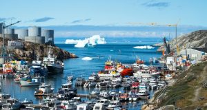 The port of Ilulissat, Greenland. Author and Copyright Marco Ramerini