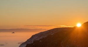 Midnight sun, Greenland. Author and Copyright Marco Ramerini