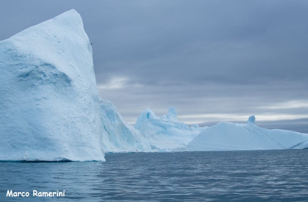 Floating Mountains, Disko Bay, Greenland. Author and Copyright Marco Ramerini