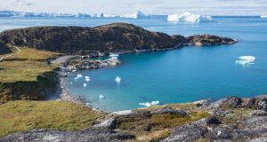 Eine Bucht im Diskofjord, Grönland. Autor und Copyright Marco Ramerini